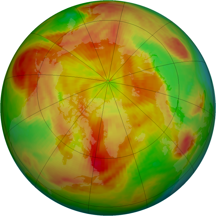 Arctic ozone map for 04 May 1987
